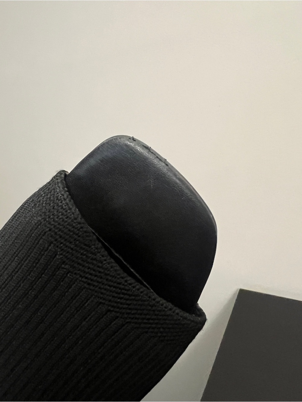 Everlane The Glove Mule in Reknit Size 6.5 Black Heel Sandal Neutral - Picture 14 of 15